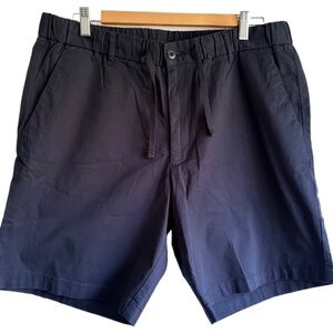 Jack & Jones Navy Blue Flat Front Shorts